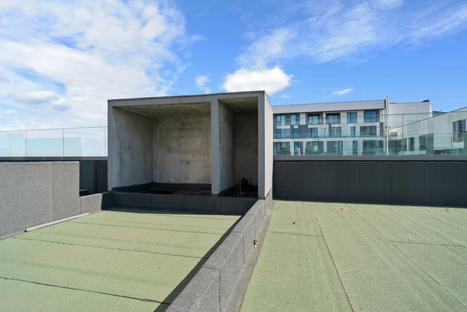 Terrace as built